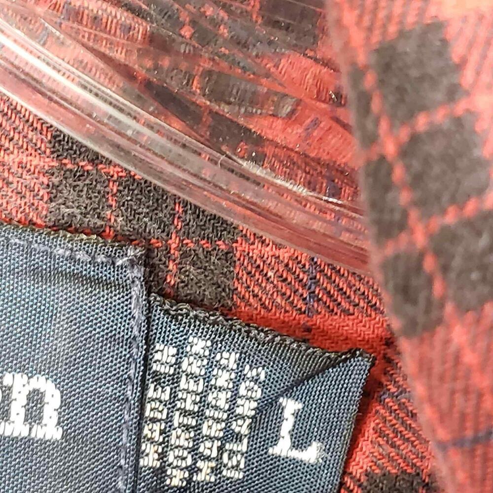 Polo Ralph Lauren Shirt Oxford Button Down Mens Large L Red Plaid LS Blaire - Picture 9 of 12